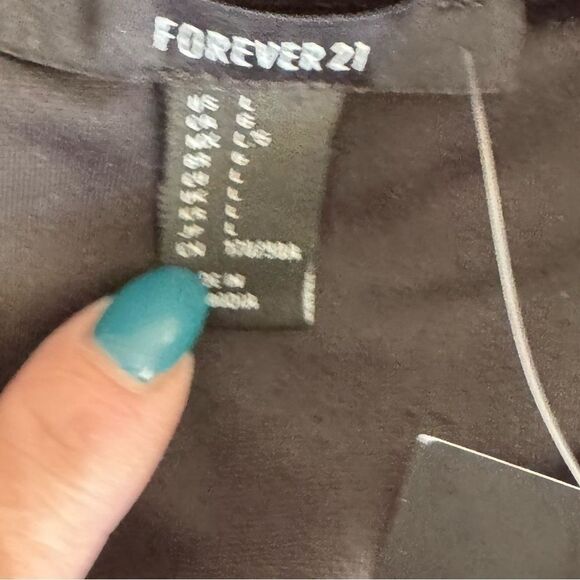 FOREVER 21 Velvet Mini Dress Women’s Black V-Neck Evening Elegant Party nwt sz L - Picture 9 of 9